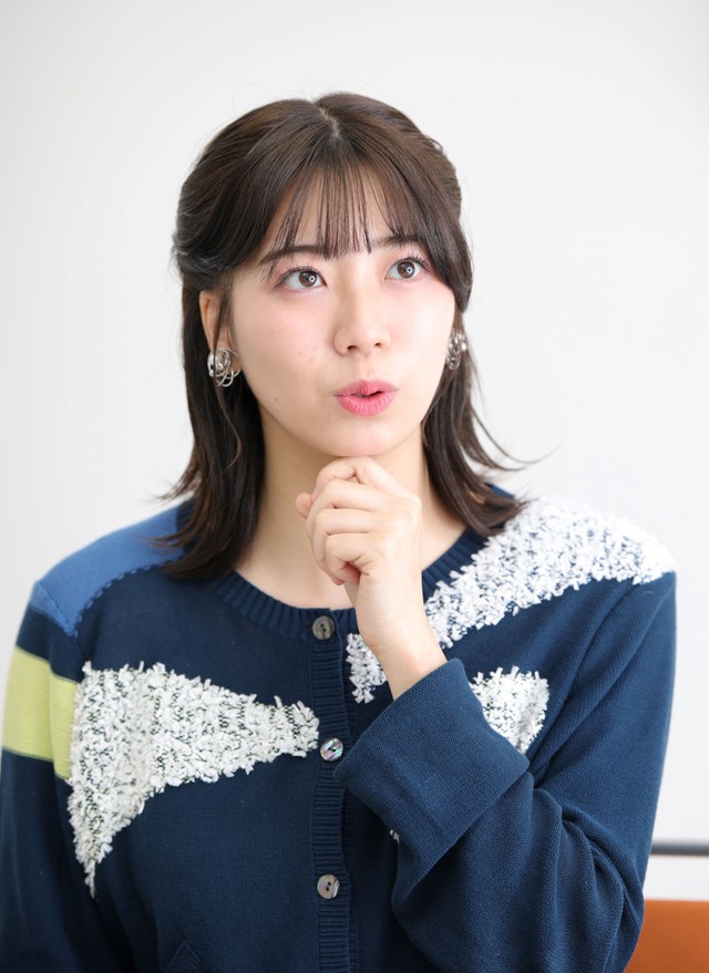 田中友梨奈アナウンサー（撮影・坂部 計介）