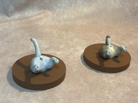 猫尻のカップ麺フタ押さえ（提供：造形作家いち。さん）