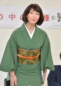 　映画「塀の中の神様」製作発表に出席した島田陽子さん＝２０１５年撮影