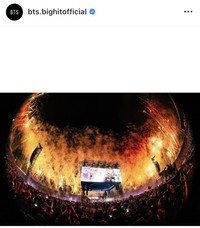 BTSインスタグラム＠bts.bighitofficialより2