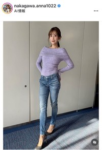 中川安奈アナウンサーのインスタグラム＠nakagawa.anna1022より