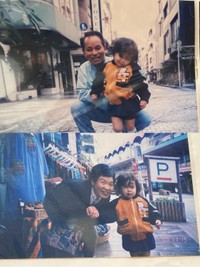 父と母とパシャリ。