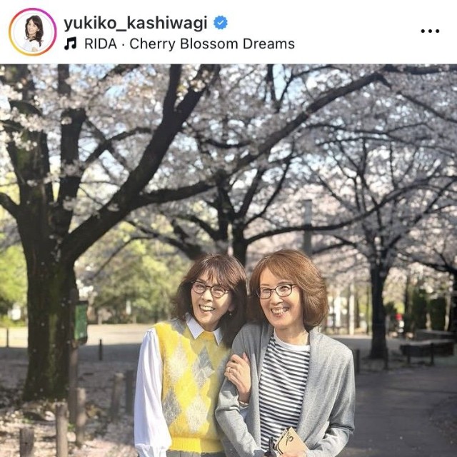 柏木由紀子インスタグラム＠yukiko_kashiwagiより
