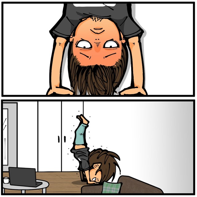 【漫画】『友人が大学時代に一人暮らしをしていて体験した不思議な出来事』5（退屈健さん提供）