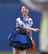 大役に笑顔のSKE48・松本慈子＝京セラドーム大阪