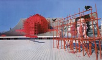 1970年の日本万国博覧会で異彩を放った横尾忠則デザインのパビリオン「せんい館」。同館内で前衛的な映像が上映された