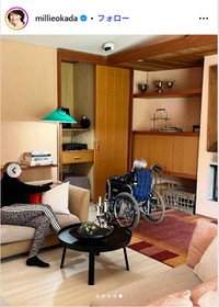 岡田美里のインスタグラム@millieokadaより