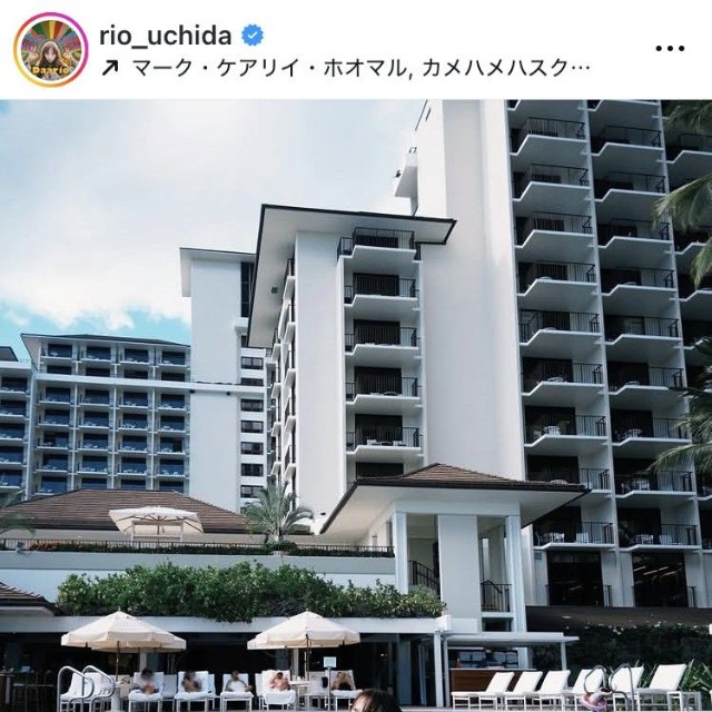 内田理央インスタグラム＠rio_uchidaより
