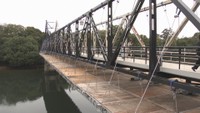 事故があった月見橋(岡山･北区後楽園)