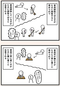 【漫画】『褒める時に気をつけていること』3（たけさん提供）