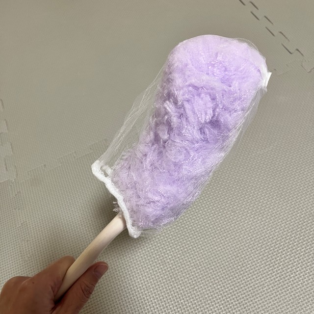 ネットをかぶせて本体を汚さずにお掃除（画像提供：いくみ 防災士さん）