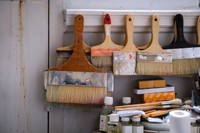 李禹煥（リウファン）さんのパリのアトリエ内部