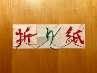 折り紙で折り紙を折りました（提供：そう　折り紙さん）