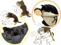 ニトラちゃんはおんぶが大好き。イラストは響さん作