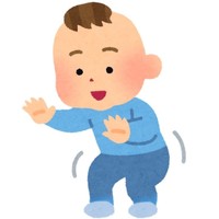 歓声の理由は……読経中に赤ちゃんが初めて立った！でした