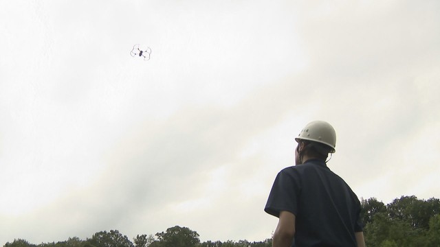 さぬき市ではドローンを使った上空からのパトロールが行われた