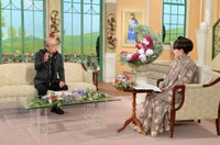 10日放送の「徹子の部屋」に出演する大和田獏＝テレビ朝日提供