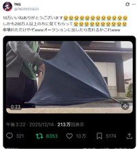 傘をオークションで販売するかも…？ ※TKGさんのXより抜粋