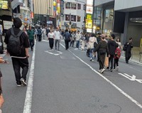 池袋の歩行者天国に描かれていたのは！？（ちょちょさん提供）※画像はトリミングしています