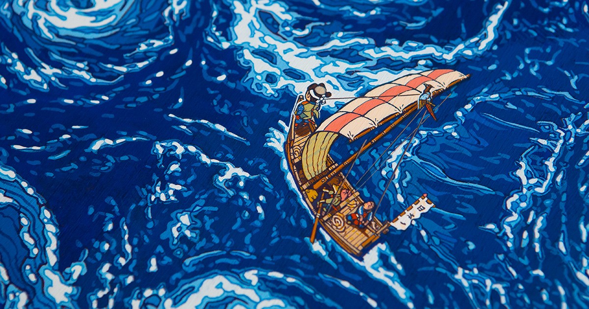 桃太郎を俯瞰で描いた絵本 空からのぞいた桃太郎 が問いかけること 好書好日