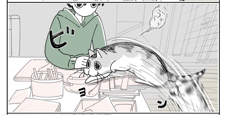 ねこぐち　漫画セット 昼寝中の猫に釘付けになっちゃう元極道の話。 （1／3） | 片倉