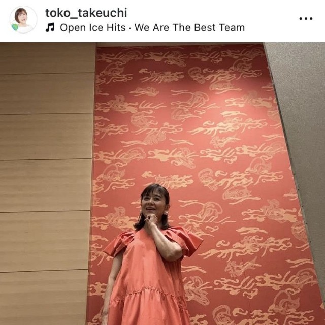 武内陶子アナのインスタグラム＠toko_takeuchiより