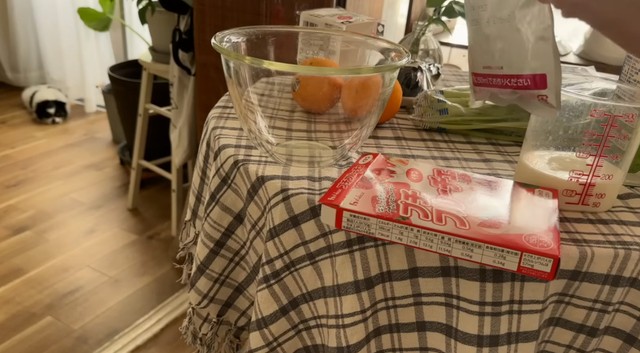 フルーチェを作る様子／こよみさん提供