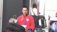 帰国した木村葵来選手　成田空港　20日午後4時ごろ