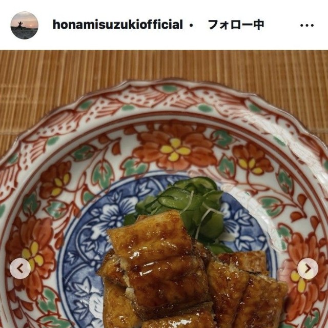 鈴木保奈美のインスタグラム＠honamisuzukiofficial
より