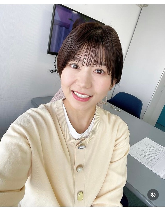 矢端名結アナのインスタグラム＠miyu_yabataより