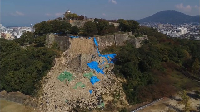 【香川の2019年③】「石垣の名城」丸亀城で本格的な修復工事始まる