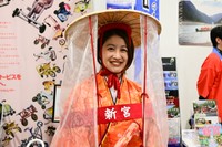 和歌山県新宮市のPRをされていた明るい笑顔が素敵なコンパニオン