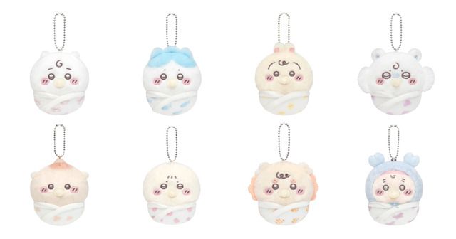 期間限定】ちいかわ、おしゃぶりやおくるみ姿の「Babyぬいぐるみくじ