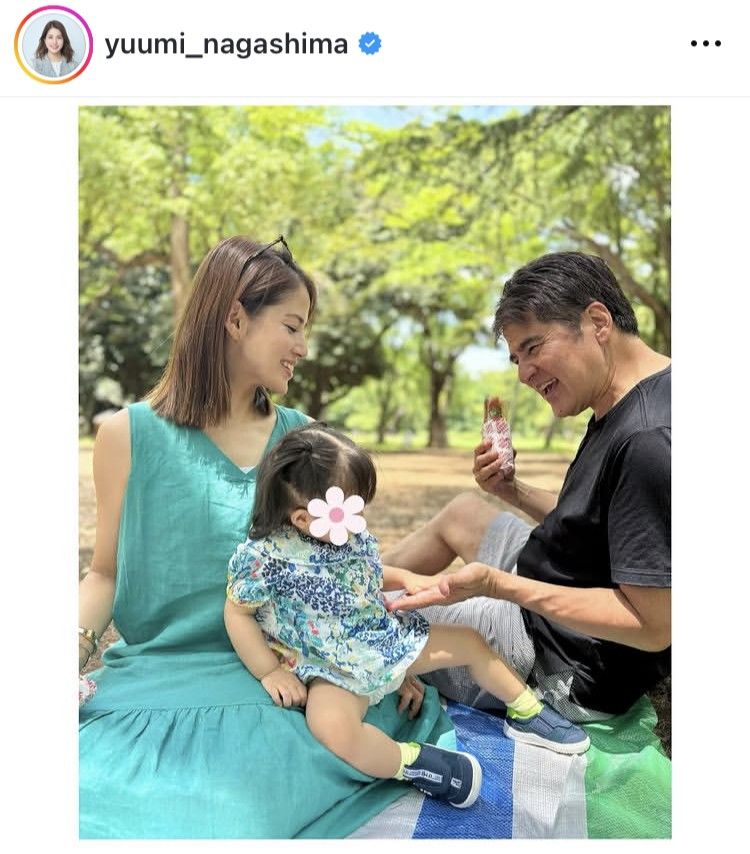 大きくなりましたね～」永島優美アナ 長女と春の日差したっぷり