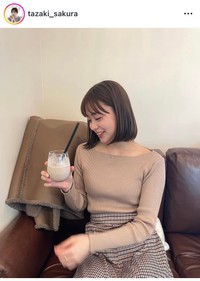 田﨑さくらアナのインスタグラム＠tazaki_sakuraより