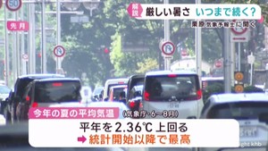 いつまで続く厳しい残暑　気象予報士に聞く　蓄積型熱中症に注意