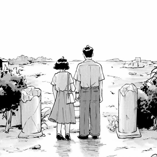 戦争の爪痕が残る（夕海さん提供）