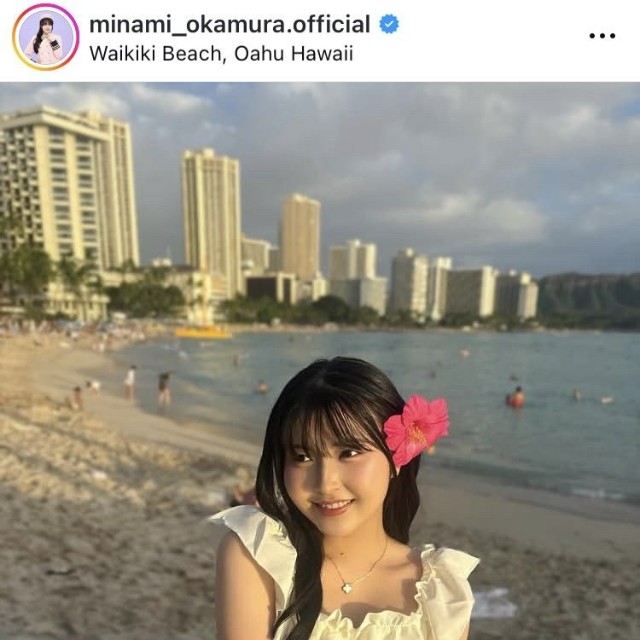 岡村美波インスタグラム＠minami_okamura.officialより