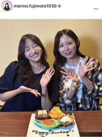 藤本万梨乃アナウンサーのインスタグラム＠marino.fujimoto1030より