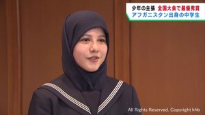 少年の主張全国大会で最優秀賞　アフガニスタン出身の中学生が村井宮城県知事を表敬