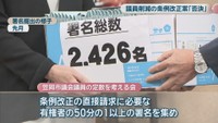 署名提出の様子