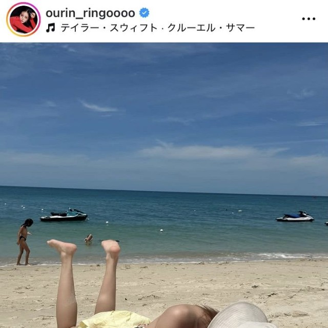 王林インスタグラム＠ourin_ringooooより