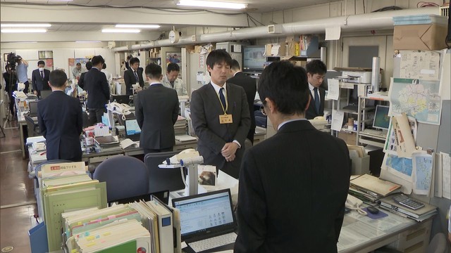 東日本大震災から9年　犠牲者の冥福を祈って岡山県庁で職員が黙とう