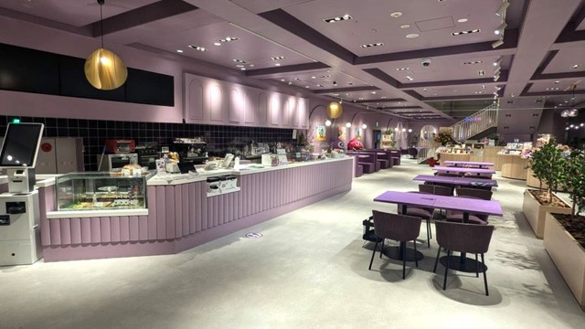 『BLUEBERRY CAFE』の様子（営業時間外の撮影）① ※筆者撮影