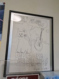 ライアンさんから貰ったイラストは自宅で大切に飾っている