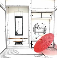 「モノクロＣＨＡＹＡ」１階の撮影スポット（モノクロＣＨＡＹＡ　インスタグラムより）