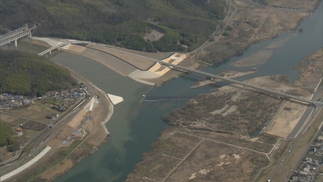 高梁川と小田川の合流点付け替え完了　記念式典開く　岡山・倉敷市