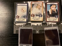 チェキカード３枚を繰り出したバトルフィールドの様子