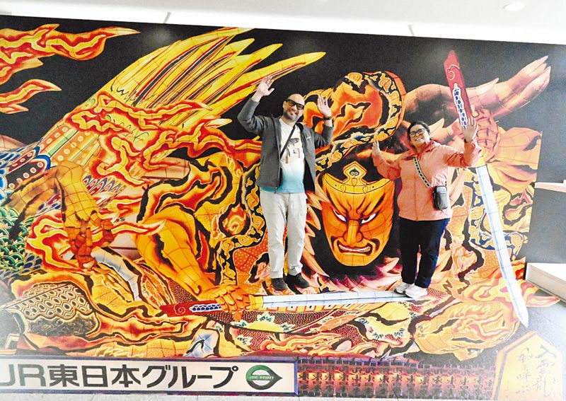 トリックアートで祭りを「体験」 ｜ 朝日小学生新聞 | 朝日中高生新聞