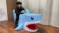 紅白バージョンのサメも完成！
